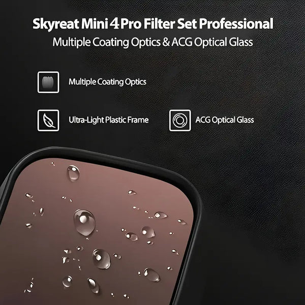 MINI 4 PRO ND FILTERS - 6 PACK (ND 4, ND8 ND16 ND32 ND64 & CPL)
