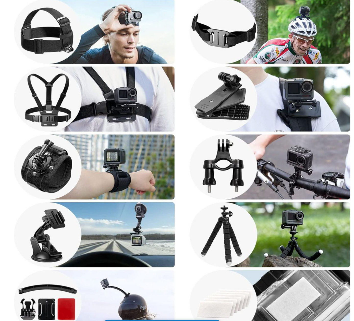 120 in 1 Action Camera Accessories Kit