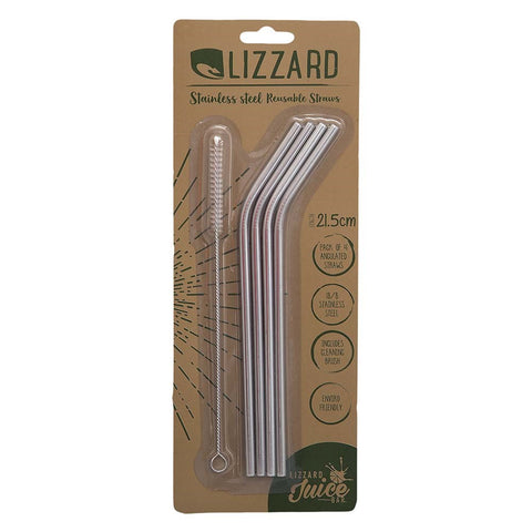 Lizzard Stainless Steel Straws
