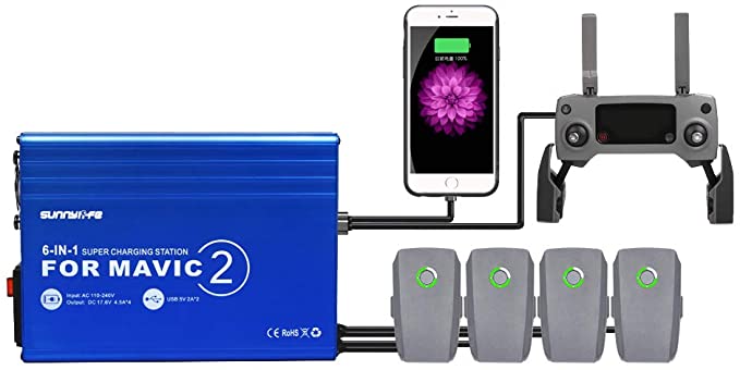 in Multi Battery Charging Hub for DJI Mavic – Drone Gear SA