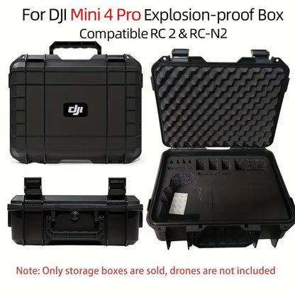 DJI Mini3/Mini3Pro/Mini 4 Pro Explosion Proof Box For DJI RC/RC 2/RC-N2 Remote Control ** Can Store up to 7 Batteries ** DAMAGED **