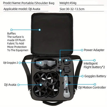 DJI Avata Shoulder Bag ** CARRIES UP TO 3 BATTERIES **