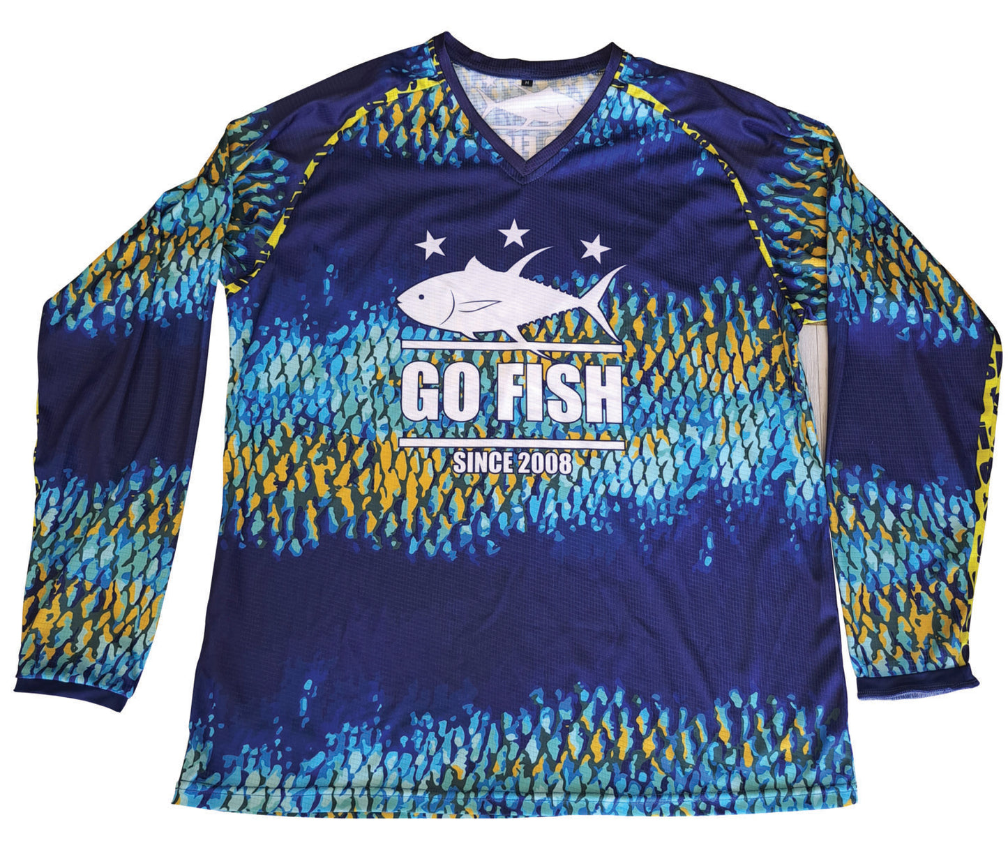 Go Fish Tuna Skin Sublimated Moisture Management Fishing Tops