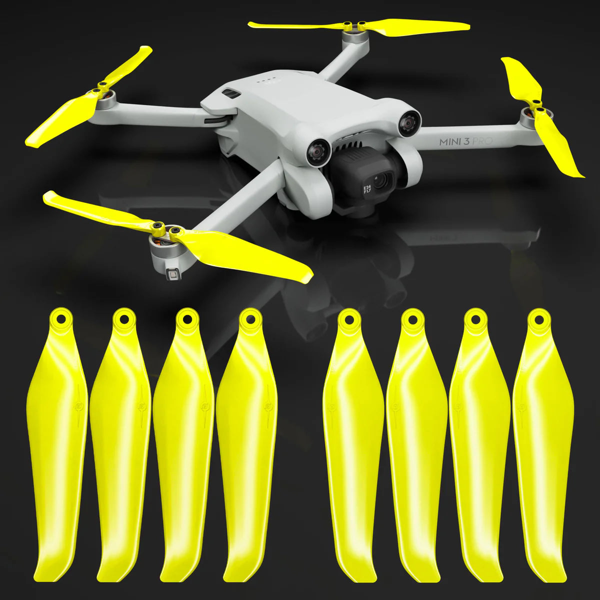 DJI Mini 3 Pro / 4 Pro STEALTH Upgrade Propellers (Variety of Colours)