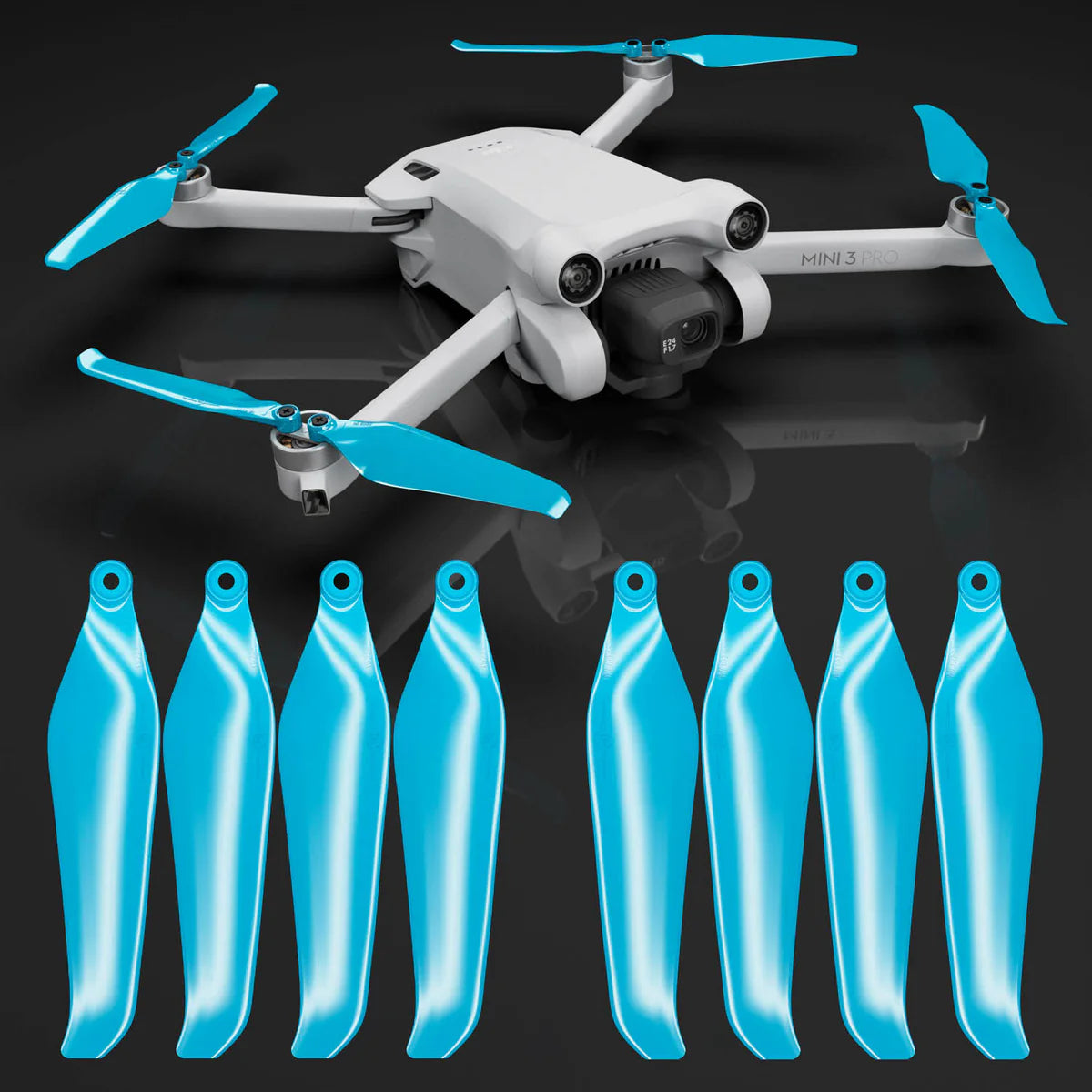 DJI Mini 3 Pro / 4 Pro STEALTH Upgrade Propellers (Variety of Colours)