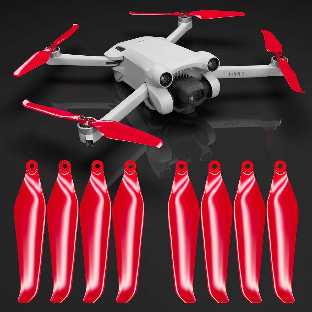 DJI Mini 3 Pro / 4 Pro STEALTH Upgrade Propellers (Variety of Colours)