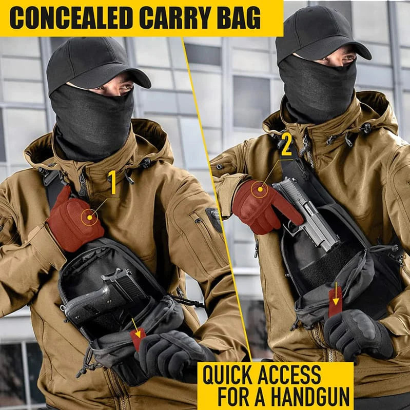 Hunting Gun Holster Bag Waist Chest Outdoor Tactical Military