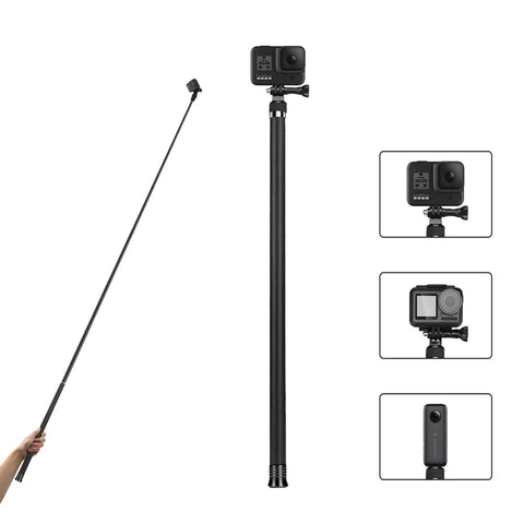 2.7M Carbon Fiber Ultra Long Selfie Stick/Pole for GoPro Hero12 11 10 9 8 7 6 Insta360 ONE X DJI OSMO Action Camera Monopod Pole