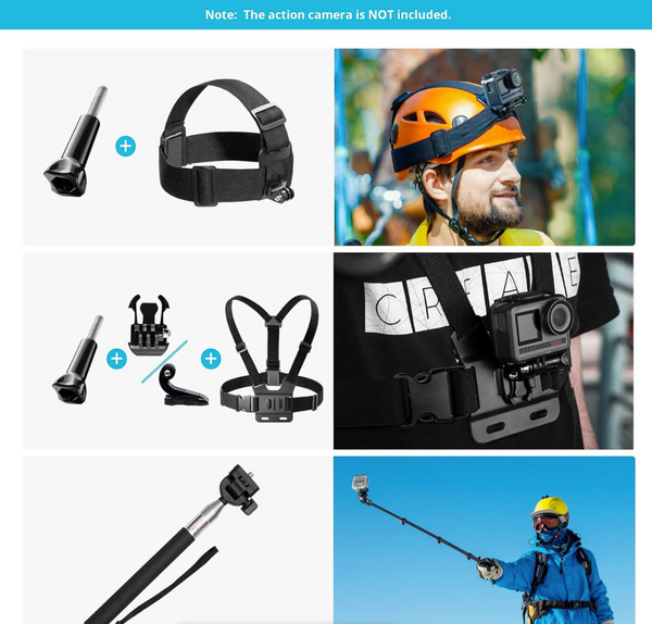 120 in 1 Action Camera Accessories Kit