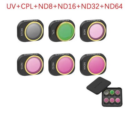 MINI 4 PRO ND FILTERS ( MCUV + CPL + ND8+ND16+ND32+ND64)