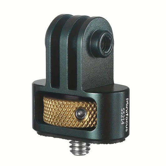 Minifocus Aluminum CNC 1/4"-20 Adapter for Go Pro Hero 12/11/10/9/8, Insta360 X4/X3, DJI Osmo Action 3/4/5, AKASO and More Standard 1/4" Accessories