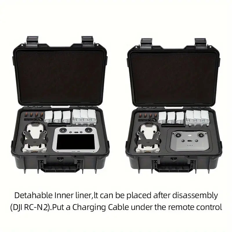 DJI Mini3/Mini3Pro/Mini 4 Pro Explosion Proof Box For DJI RC/RC 2/RC-N2 Remote Control ** Can Store up to 7 Batteries ** DAMAGED **