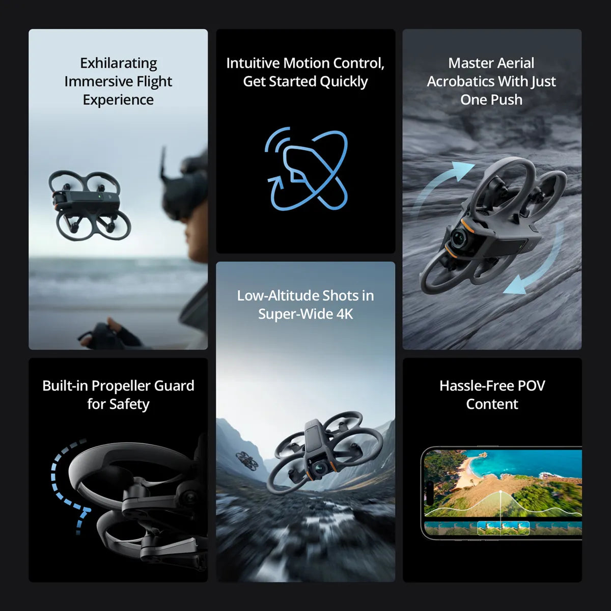 DJI AVATA 2 FLY SMART COMBO (THREE BATTERIES)