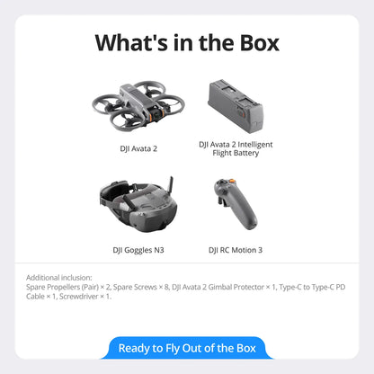 DJI AVATA 2 FLY SMART COMBO (ONE BATTERY)