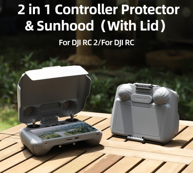 Sunnylife 2 in 1 Controller Protector with Sun Hood DJI RC 2/1 for Air ...
