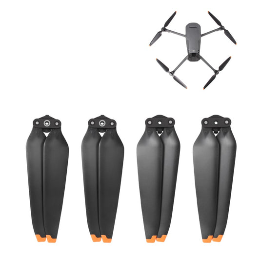 SUNNYLIFE 9453F 2 Pairs Drone Low Noise Plastic Propeller Quick Release Replacement Blade Spare Parts for DJI Mavic 3 - Orange