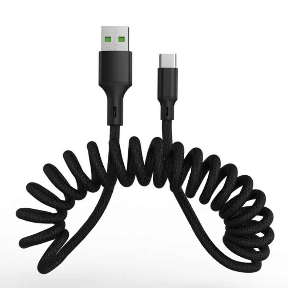1.5m Spiral Fast Charge Cable