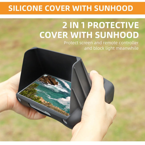DJI Mini 3 Pro RC Remote Controller Silicone Protective Cover Case with Sun Hood