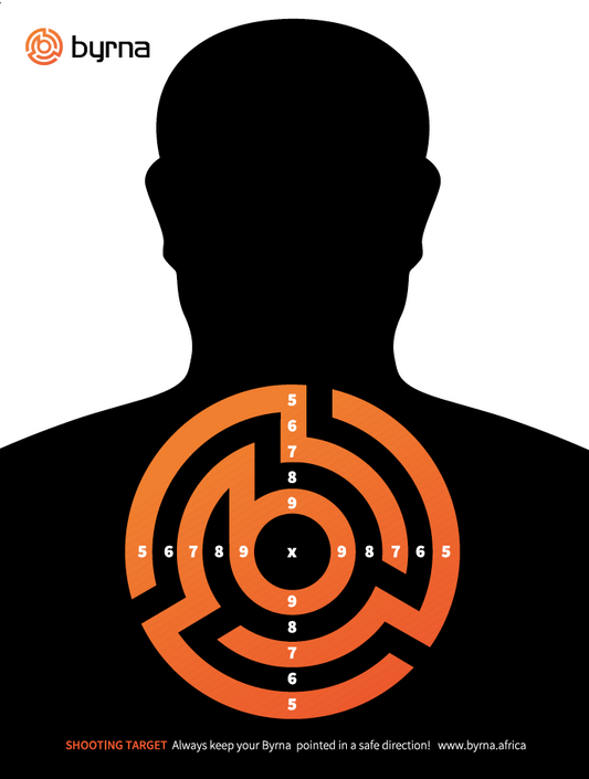 BYRNA TARGET - A2 POSTER (SET OF 5)