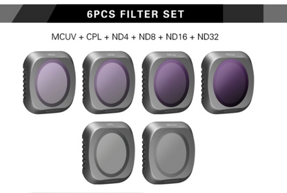 6pc Sunnylife Air 2S ND Filters (ND 4, 8, 16, 32, UV & CPL)