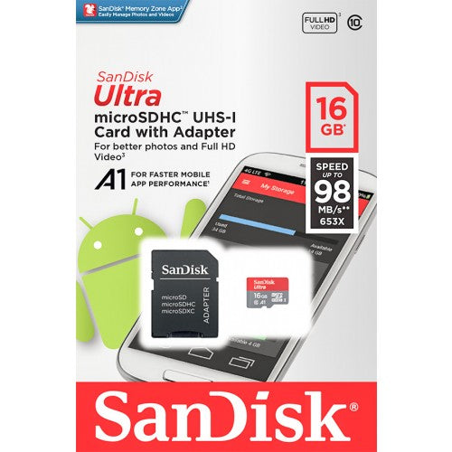 Sandisk Ultra Micro SD card (various sizes available)
