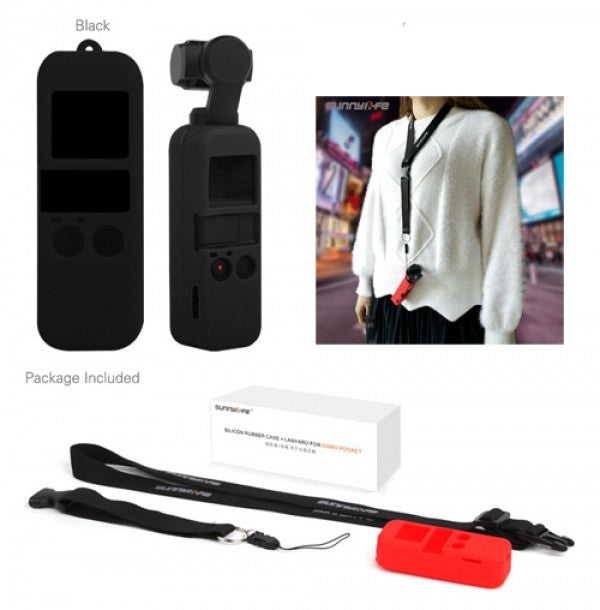 Sunnylife Silicone Case with Lanyard for DJI OSMO POCKET